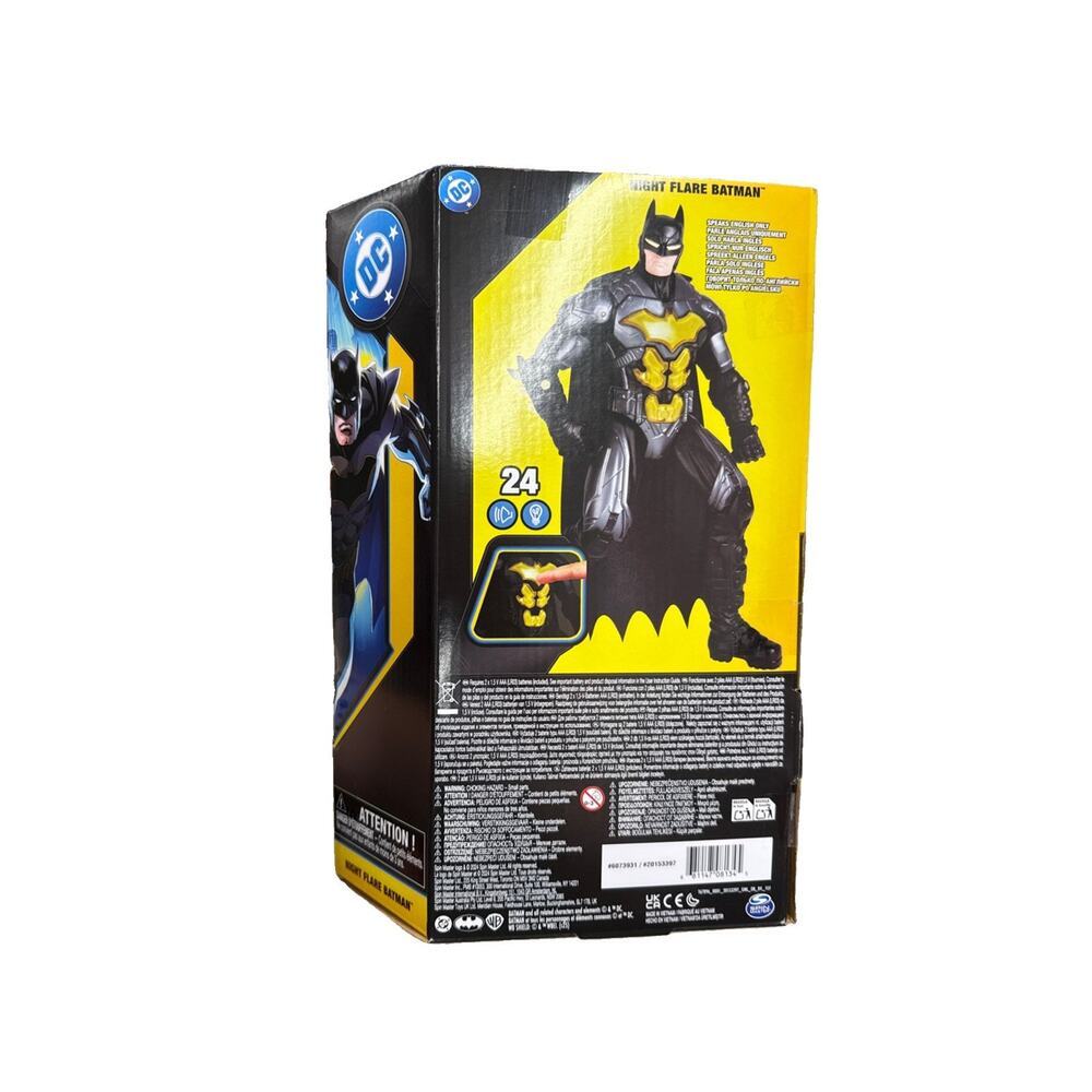DC Comics, Batman Night Flare 30cm Light Up Action Figure with 24 Sounds/Phrases - Picture 2 of 2